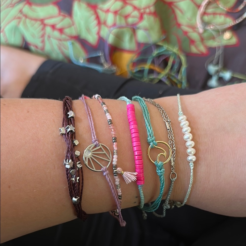 Purples pura vida Multi-Color Bracelet Set (7)
